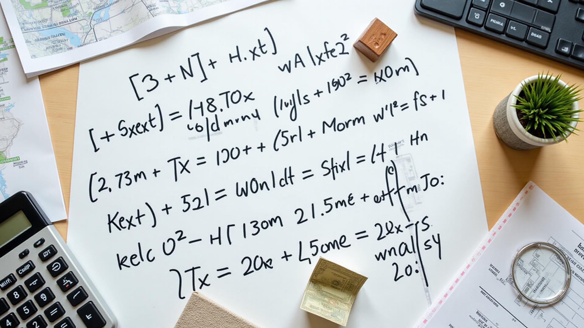 Land flipping formula showing mathematical approach to profitable land investment