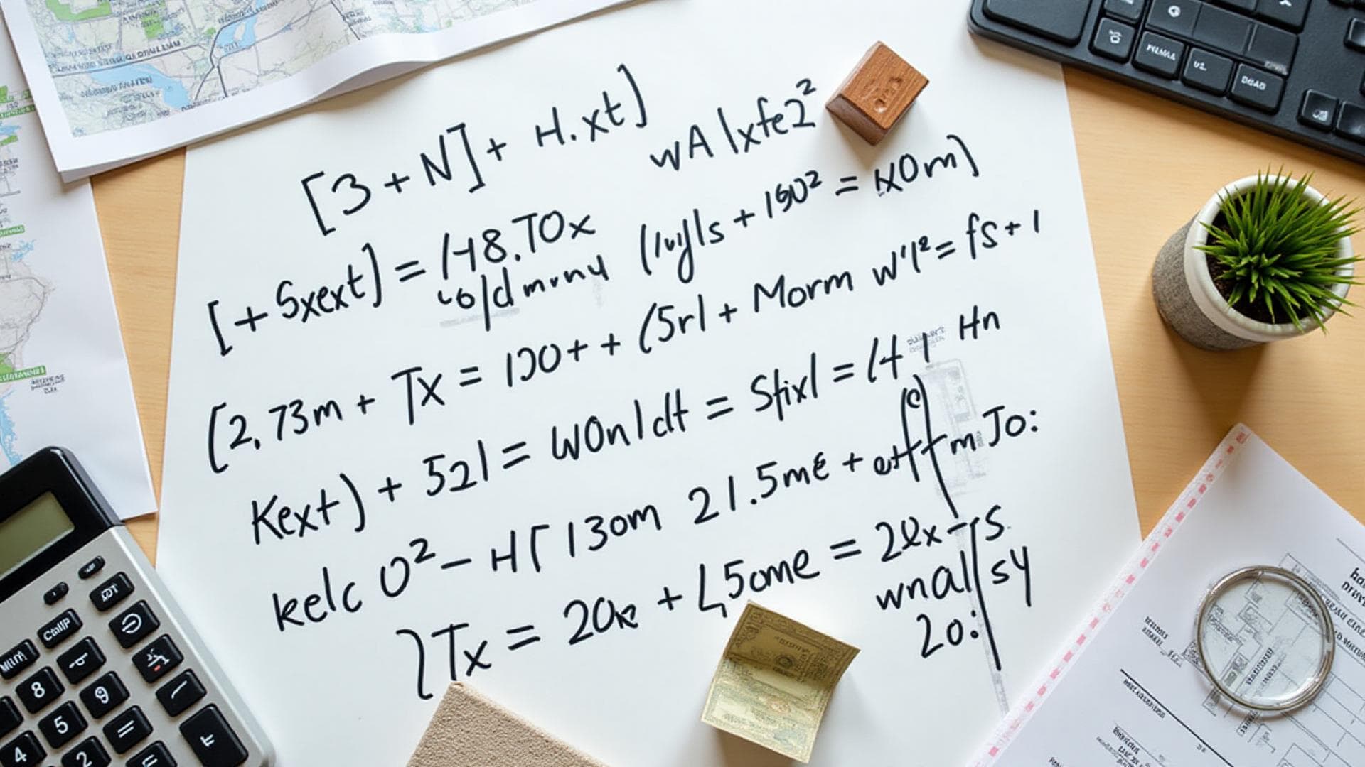 Land flipping formula showing mathematical approach to profitable land investment