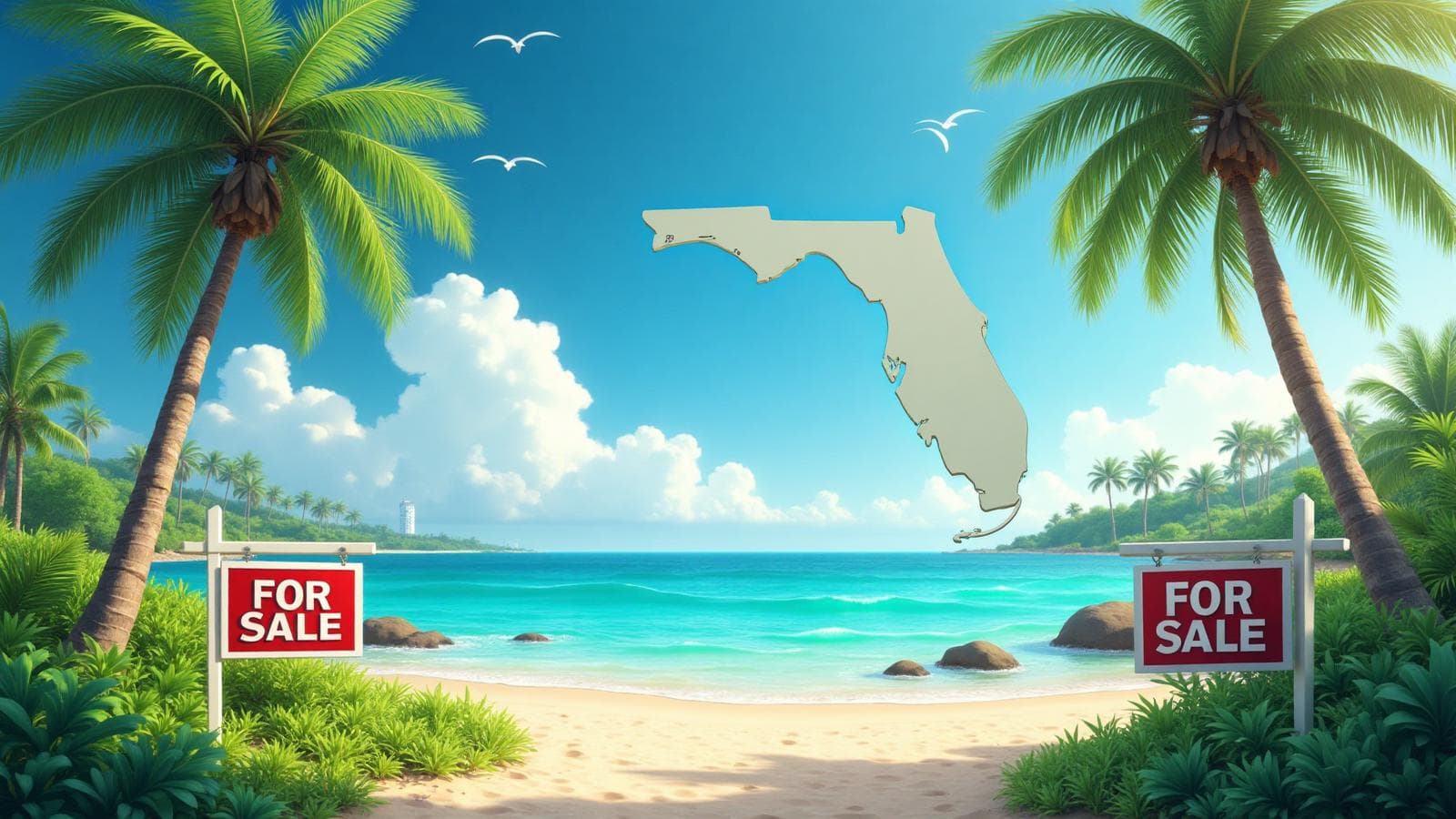 Florida property with palm trees representing land investment opportunities