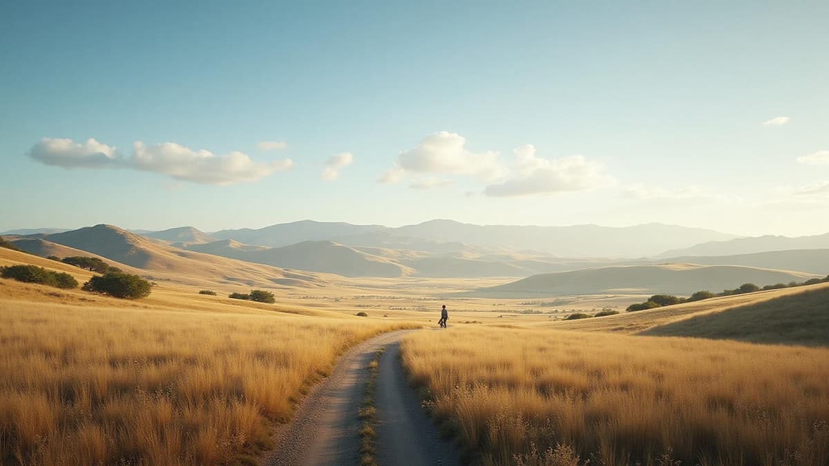 Open unrestricted land with rolling hills perfect for development