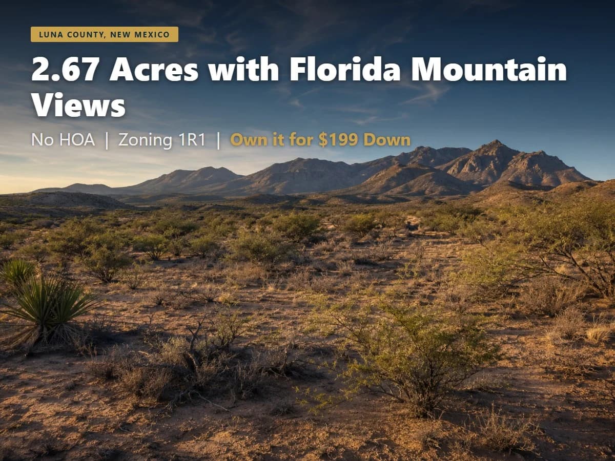 2.67 Acres in Luna County NM | Near Florida Mountains | Owner Financing