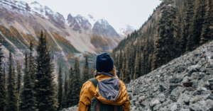 Hiking trails on vacant land